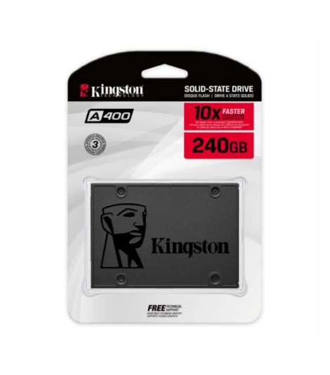 Unidad De Estado Sólido SSD Kingston A400 240GB 2.5 Sata3 7mm Lect.500/Escr.350mbs - KINGSTON