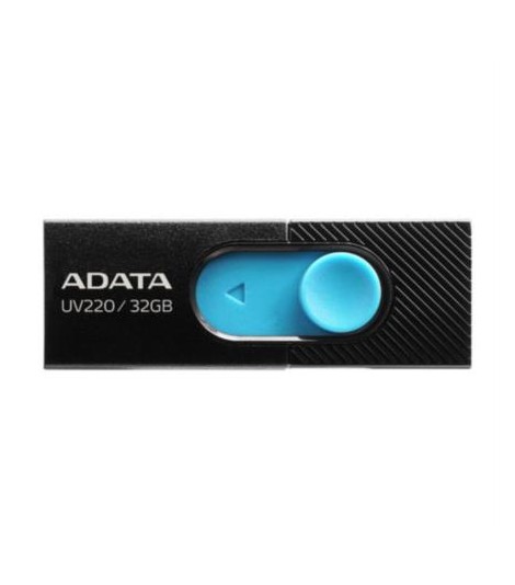 Memoria USB Adata UV220 32 GB 2.0 Color Negro-Azul - ADATA