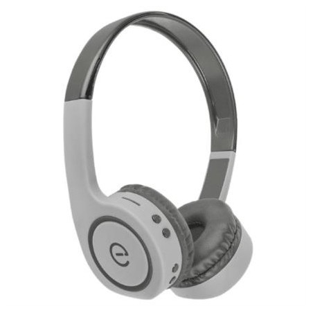 Audífonos Perfect Choice Easy Line On-Ear Bluetooth Radio FM Lector Tarjeta MicroSD Color Gris - PERFECT CHOICE