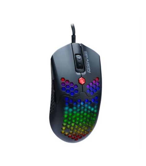 Mouse Gamer Dragon XT USB 6400 dpi Ultra Ligero RGB 6 Botones Silenciosos - NEXTEP SOLUCIONES