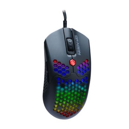 Mouse Gamer Dragon XT USB 6400 dpi Ultra Ligero RGB 6 Botones Silenciosos - NEXTEP SOLUCIONES