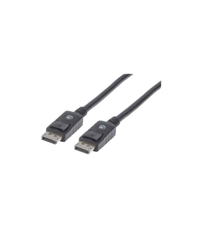 Cable Manhattan DisplayPort M-M 1080p 2m Color Negro - MANHATTAN (INTRACOM)